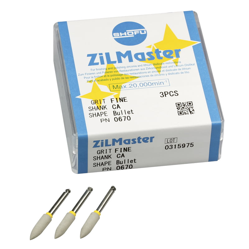 Shofu Zilmaster Fine CA Bullet 3pcs